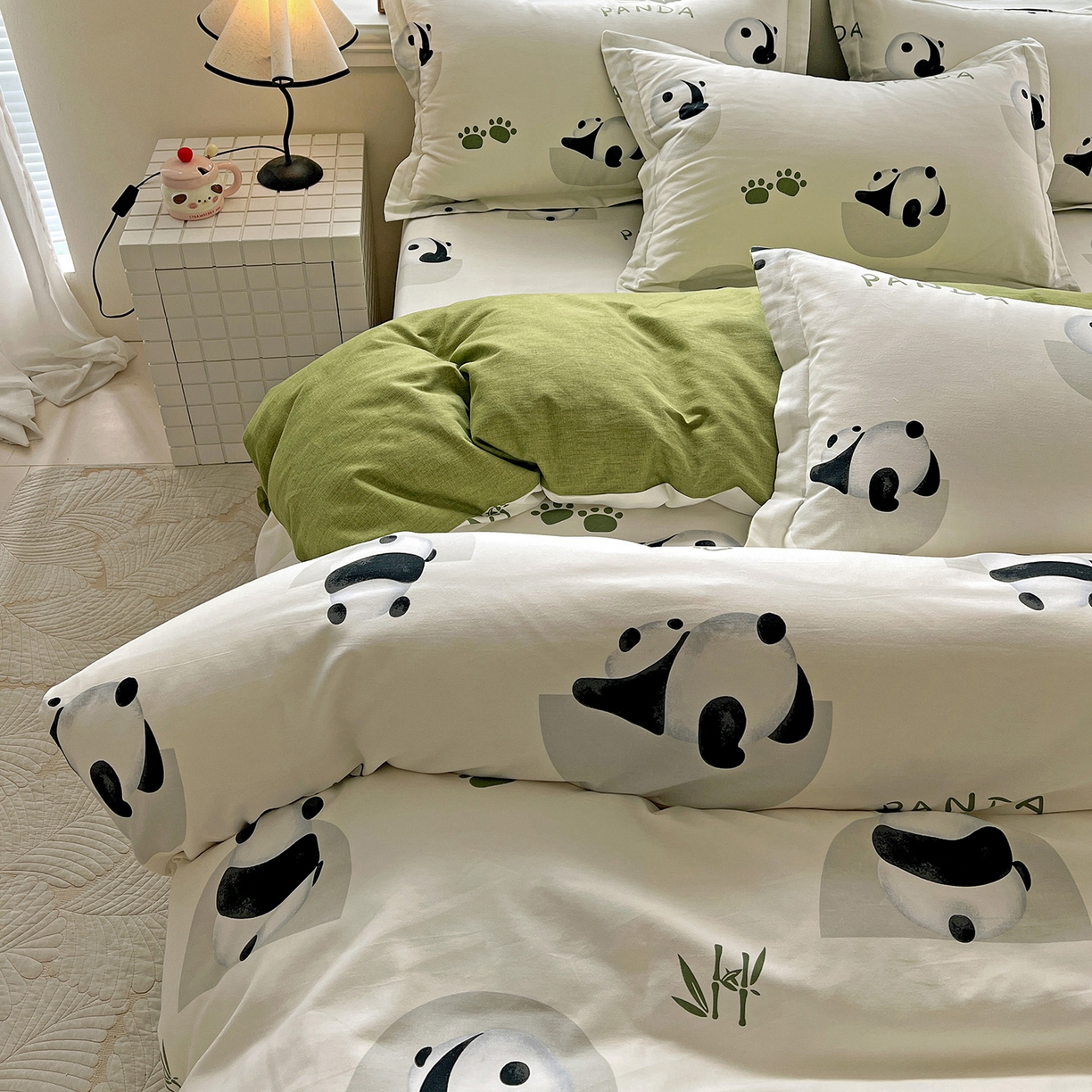 91家纺网 家纺一手货源 找家纺 依庭 2025新款高克重全棉纯棉磨毛印花单被套 萌宠