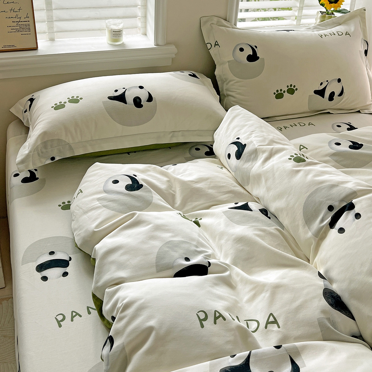 91家纺网 家纺一手货源 找家纺 依庭 2025新款高克重全棉纯棉磨毛印花单被套 萌宠