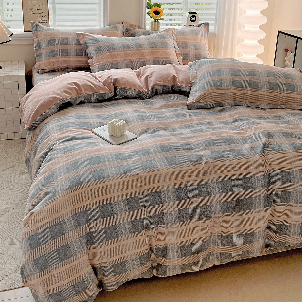 91家纺网 家纺一手货源 找家纺 依庭 2025新款高克重全棉纯棉磨毛印花单被套 莫利格