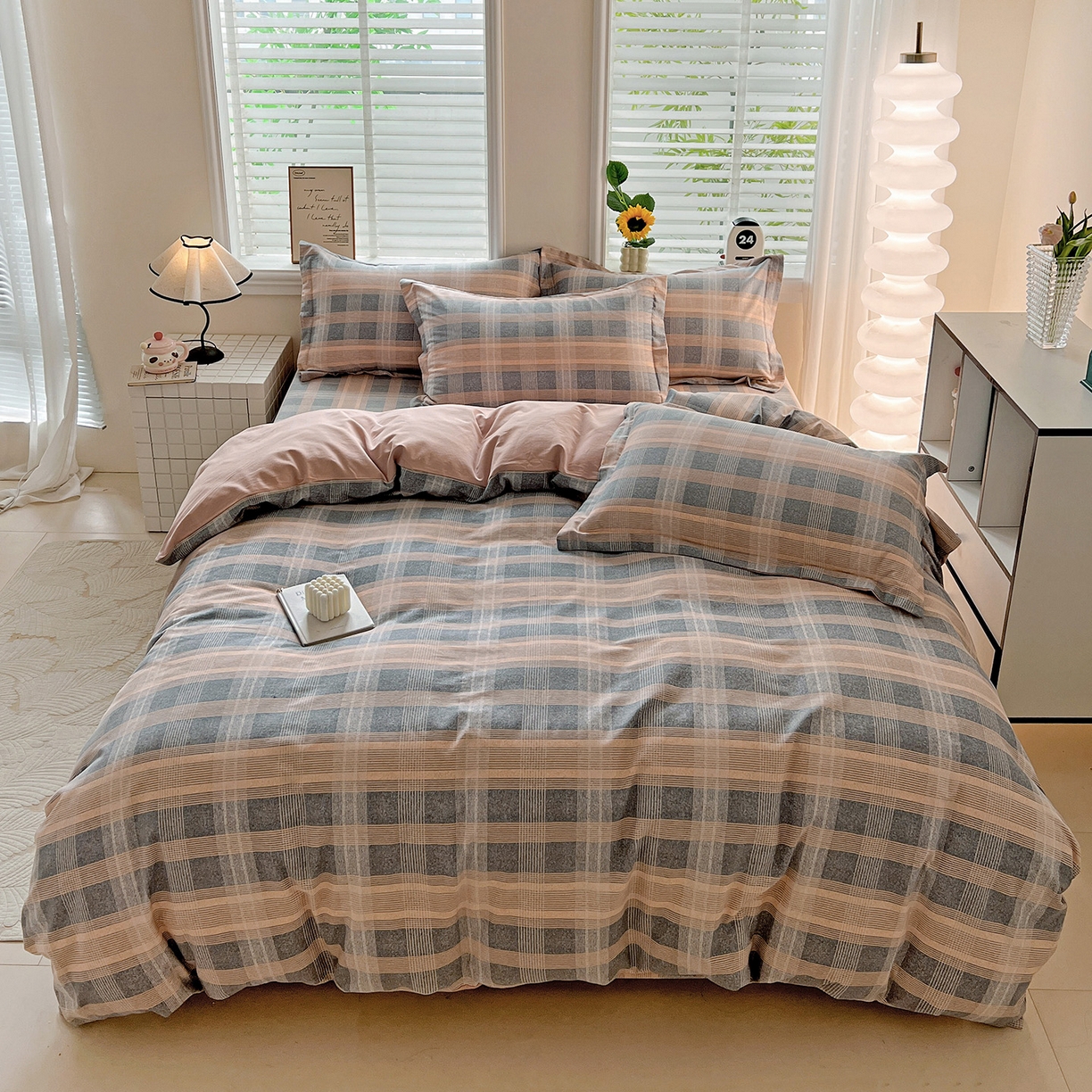 91家纺网 家纺一手货源 找家纺 依庭 2025新款高克重全棉纯棉磨毛印花单被套 莫利格