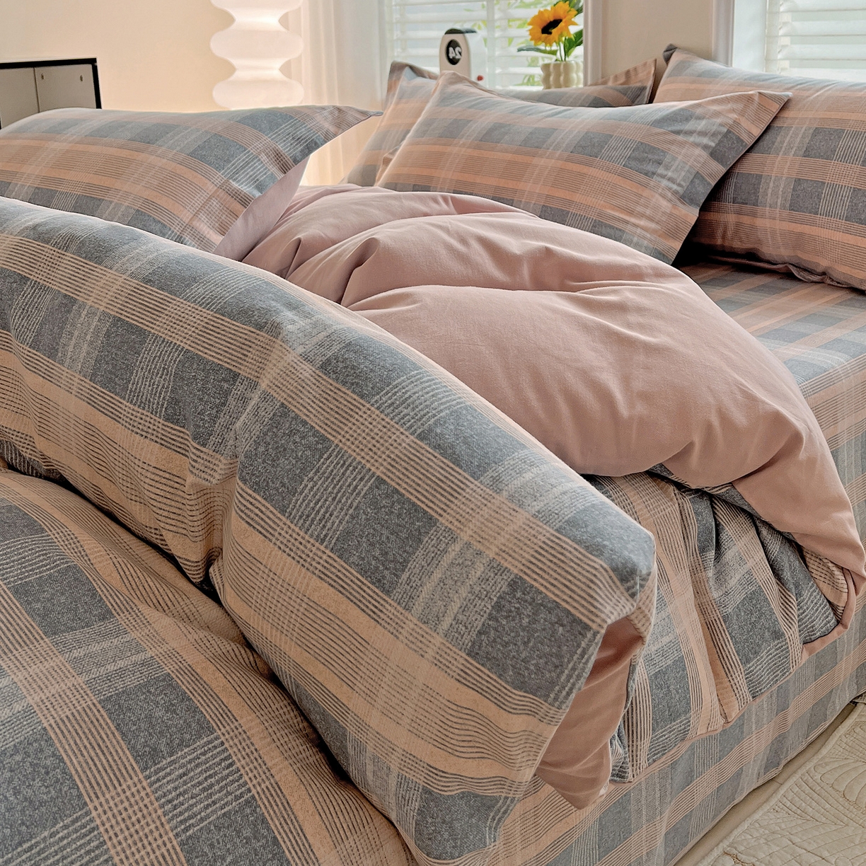 91家纺网 家纺一手货源 找家纺 依庭 2025新款高克重全棉纯棉磨毛印花单被套 莫利格