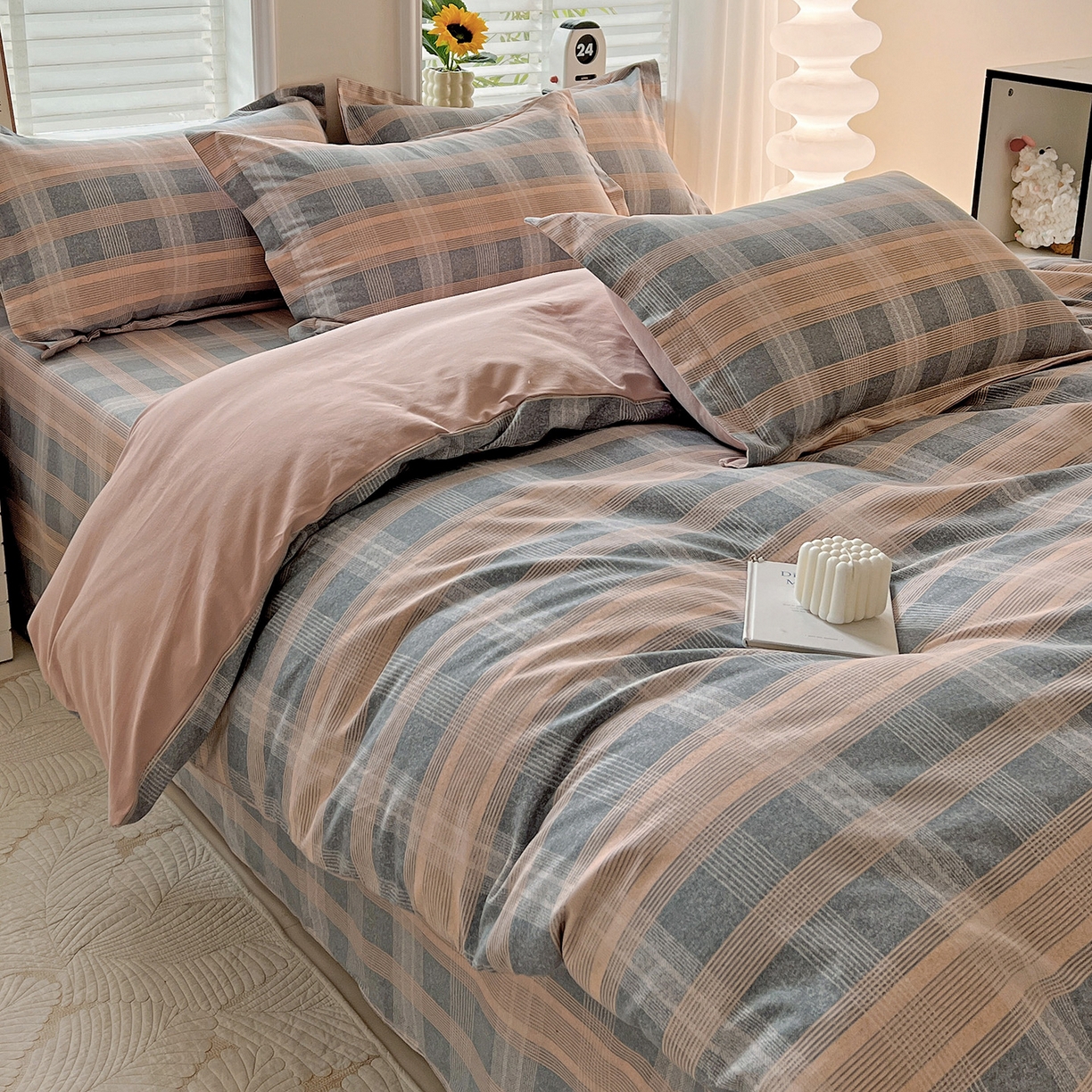 91家纺网 家纺一手货源 找家纺 依庭 2025新款高克重全棉纯棉磨毛印花单被套 莫利格