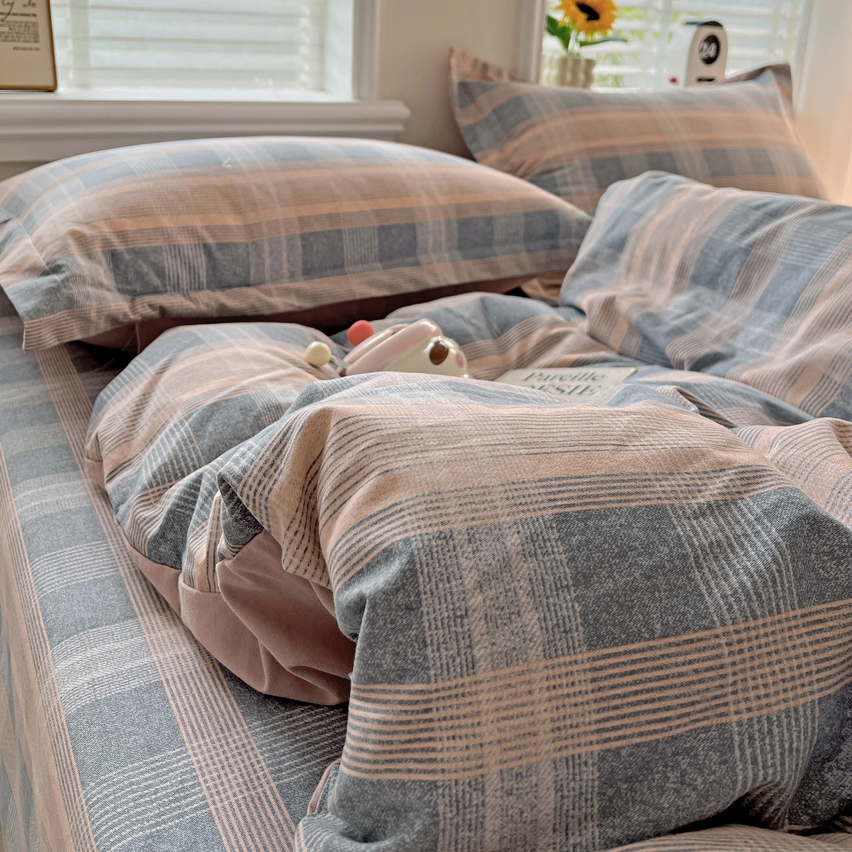 91家纺网 家纺一手货源 找家纺 依庭 2025新款高克重全棉纯棉磨毛印花单被套 莫利格