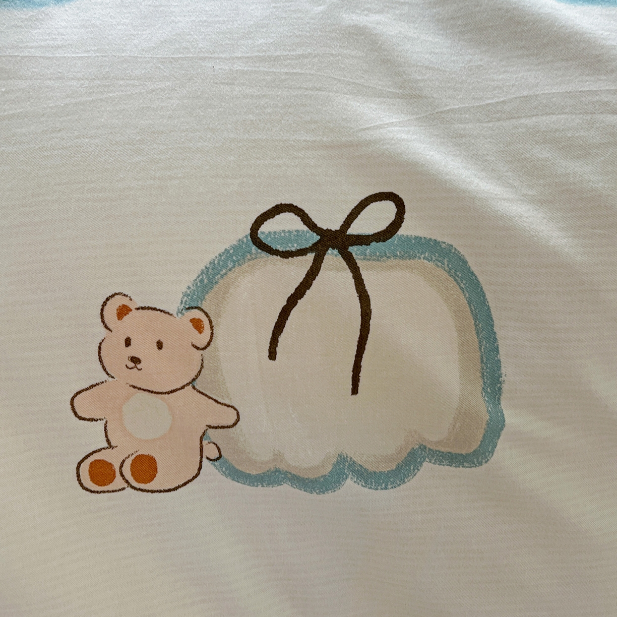 91家纺网 家纺一手货源 找家纺 依庭 2025新款高克重全棉纯棉磨毛印花单被套 南瓜熊