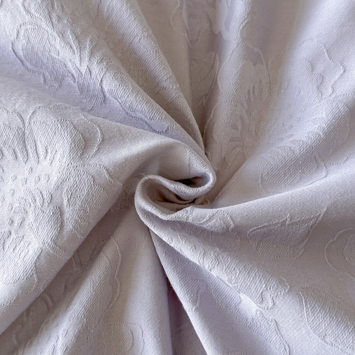 91家纺网 家纺一手货源 找家纺 禾时 2025新款轻奢高支浮雕立体提花床盖款四件套 兰亭（淡雅紫）