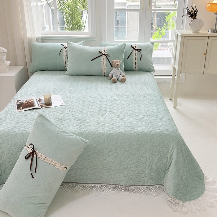 91家纺网 家纺一手货源 找家纺 （总）韩秀家纺 2025新款牛奶绒单床盖