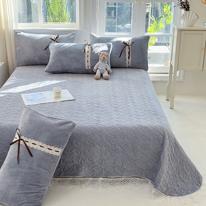 91家纺网 家纺一手货源 找家纺 （总）韩秀家纺 2025新款牛奶绒单床盖