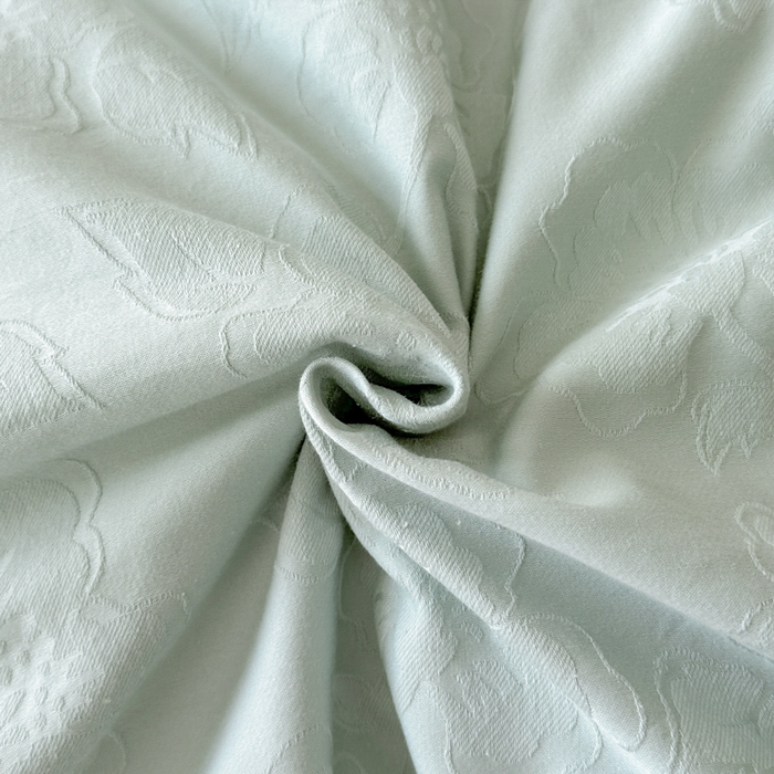 91家纺网 家纺一手货源 找家纺 禾时 2025新款轻奢高支浮雕立体提花床盖款四件套 兰亭（梵星蓝）