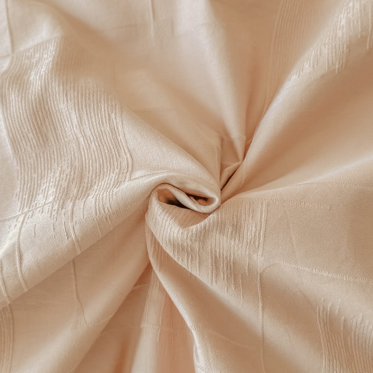 91家纺网 家纺一手货源 找家纺 禾时 2025新款轻奢高支浮雕立体提花床盖款四件套 空白格（爱马橙）