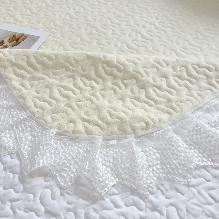 91家纺网 家纺一手货源 找家纺 韩秀家纺 2025新款牛奶绒床盖四件套 奶黄