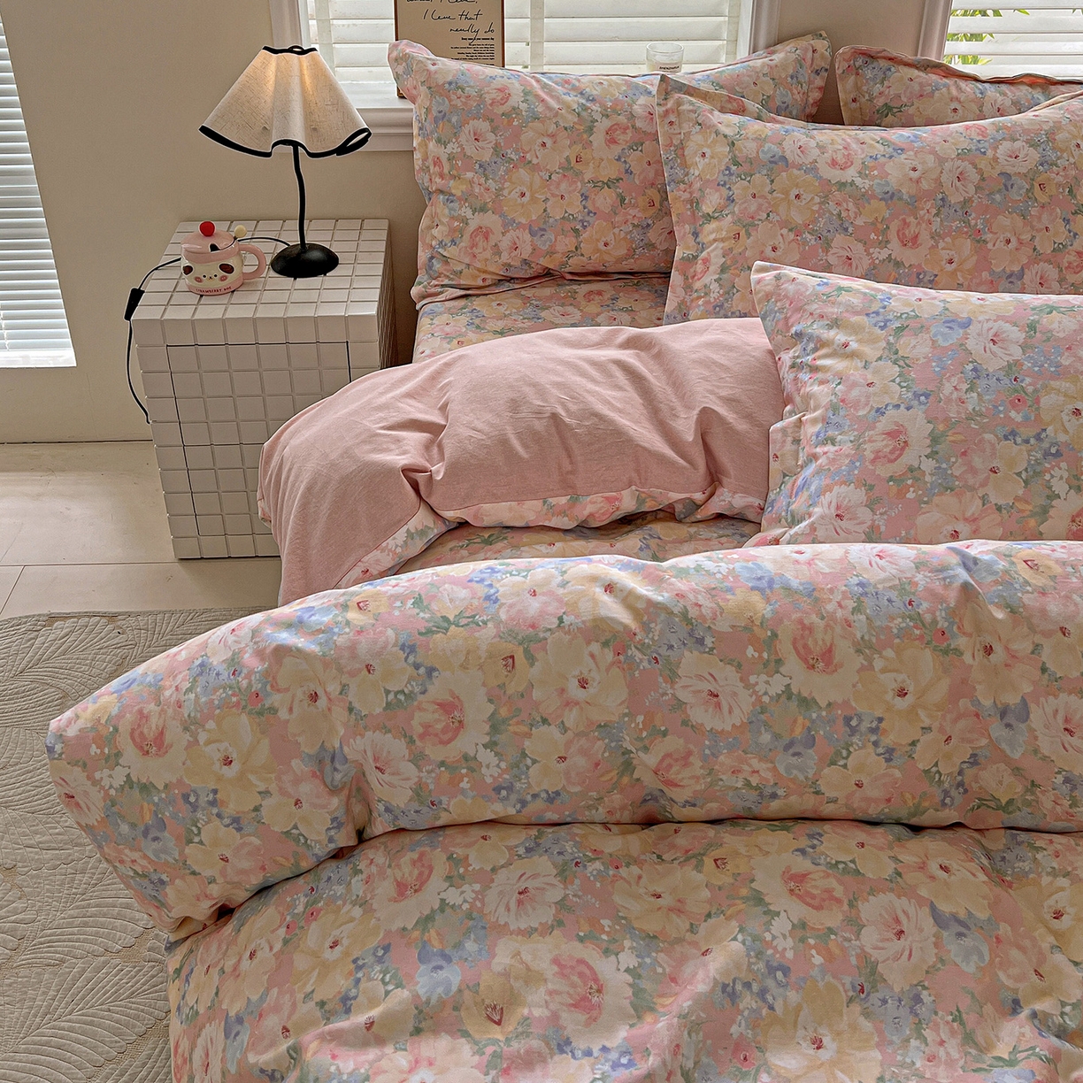 91家纺网 家纺一手货源 找家纺 依庭 2025新款高克重全棉纯棉磨毛印花单被套 仙女星辰