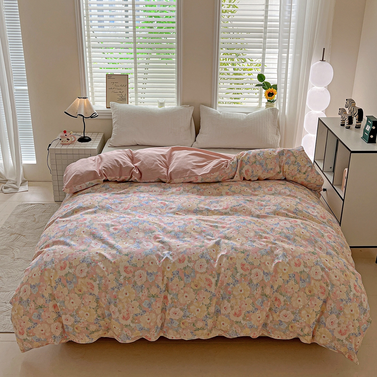 91家纺网 家纺一手货源 找家纺 依庭 2025新款高克重全棉纯棉磨毛印花单被套 仙女星辰