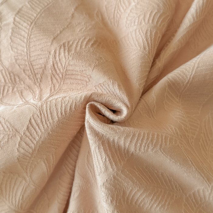 91家纺网 家纺一手货源 找家纺 禾时 2025新款轻奢高支浮雕立体提花床盖款四件套 威廉（爱马橙）