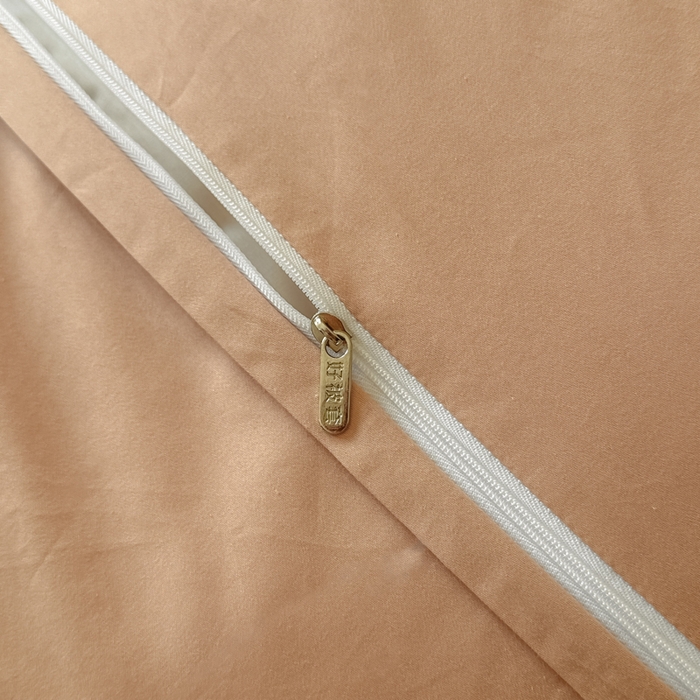 91家纺网 家纺一手货源 找家纺 禾时 2025新款轻奢高支浮雕立体提花床盖款四件套 威廉（爱马橙）