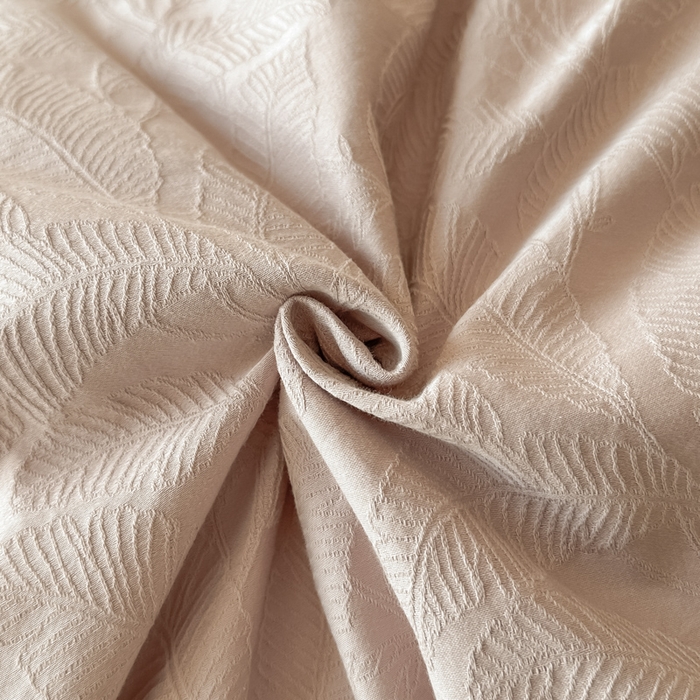 91家纺网 家纺一手货源 找家纺 禾时 2025新款轻奢高支浮雕立体提花床盖款四件套 威廉（藕粉）