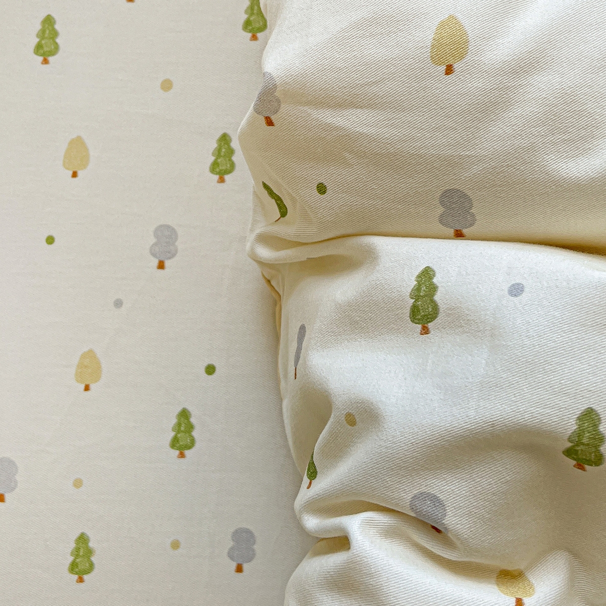 91家纺网 家纺一手货源 找家纺 依庭 2025新款高克重全棉纯棉磨毛印花单被套 叶叶情深