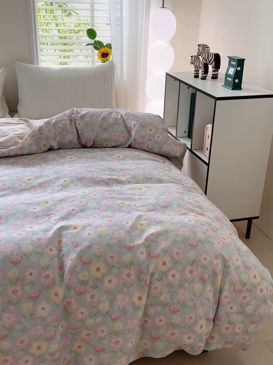 91家纺网 家纺一手货源 找家纺 依庭 2025新款高克重全棉纯棉磨毛印花单被套 樱絮仙踪