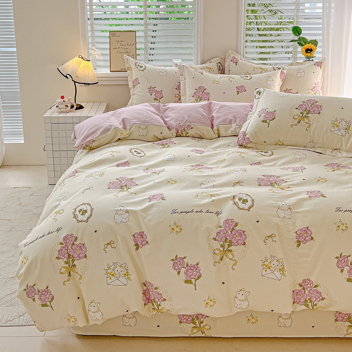 91家纺网 家纺一手货源 找家纺 依庭 2025新款高克重全棉纯棉磨毛印花单被套 优漫