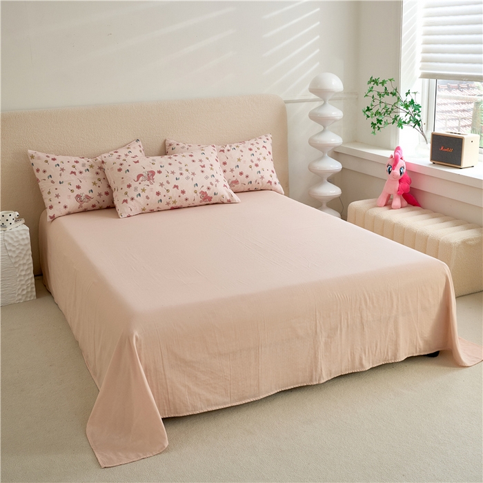 91家纺网 家纺一手货源 找家纺 （总）百利卡通（原迪士尼家纺） 2025新款全棉双层纱小马宝莉系列三四件套