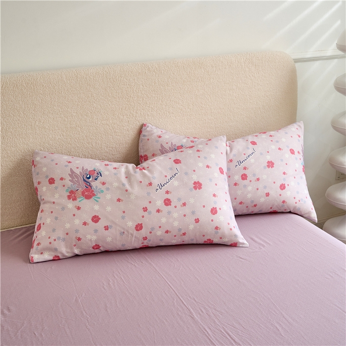 91家纺网 家纺一手货源 找家纺 百利卡通（原迪士尼家纺） 2025新款全棉双层纱小马宝莉系列三四件套 花中珍奇