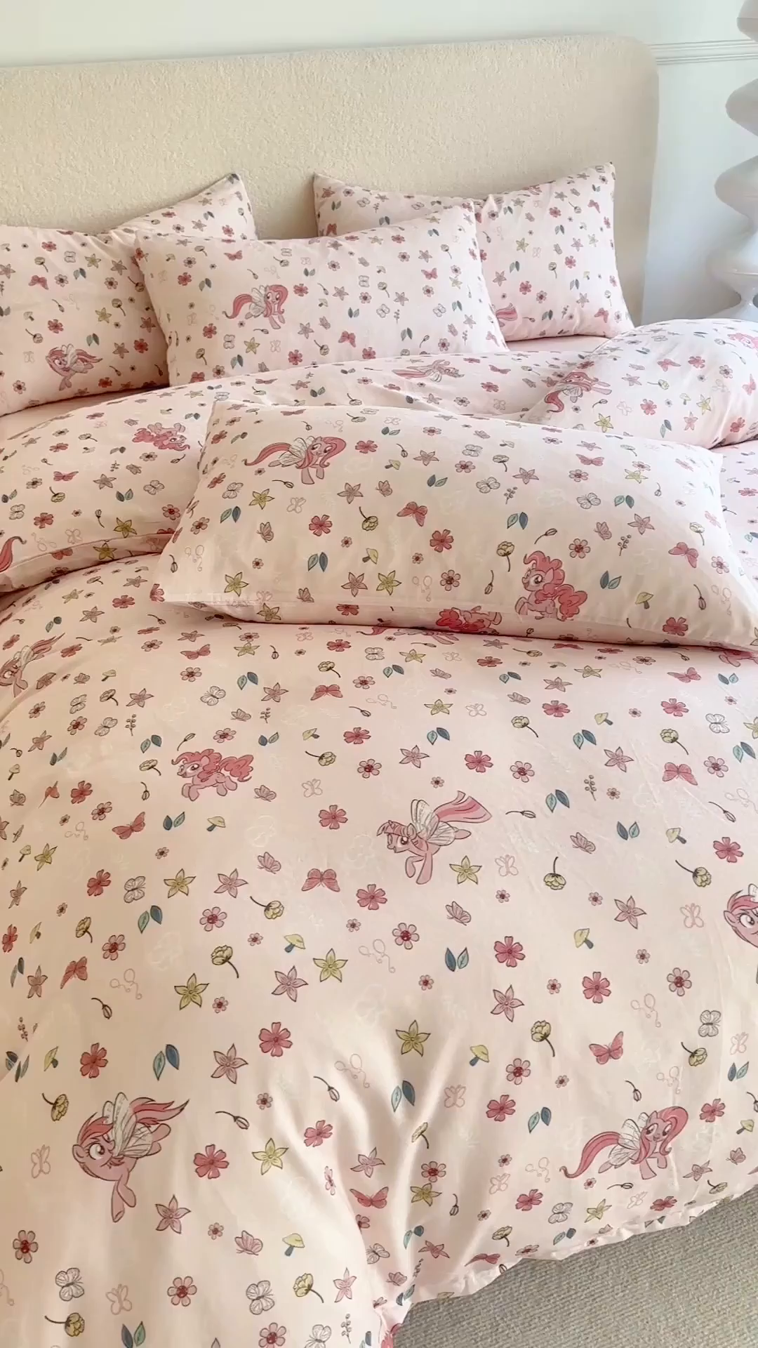 91家纺网 家纺一手货源 找家纺 （总）百利卡通（原迪士尼家纺） 2025新款全棉双层纱小马宝莉系列三四件套