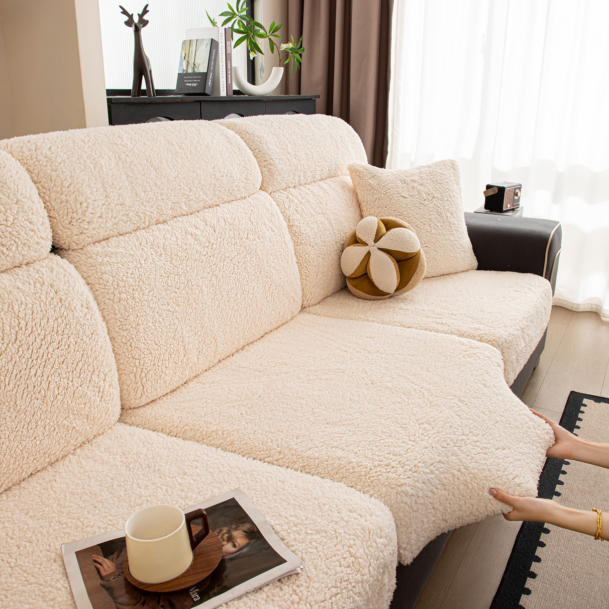 91家纺网 家纺一手货源 找家纺 （总）沐沐家纺 2025新款云舒沙发笠