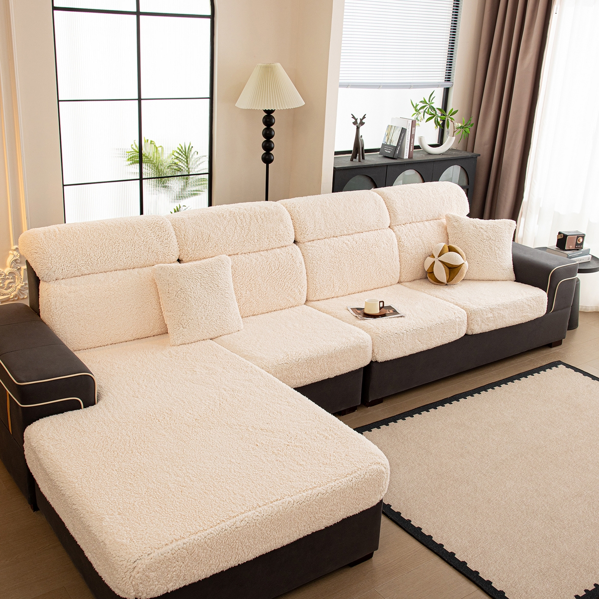 91家纺网 家纺一手货源 找家纺 （总）沐沐家纺 2025新款云舒沙发笠