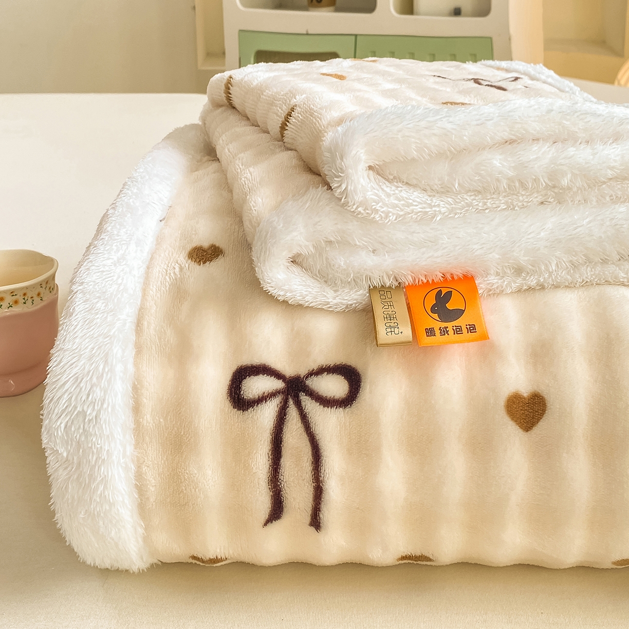91家纺网 家纺一手货源 找家纺 （总）眠势力 2025新款暖绒泡泡床单冬季保暖被单牛奶绒床单罩