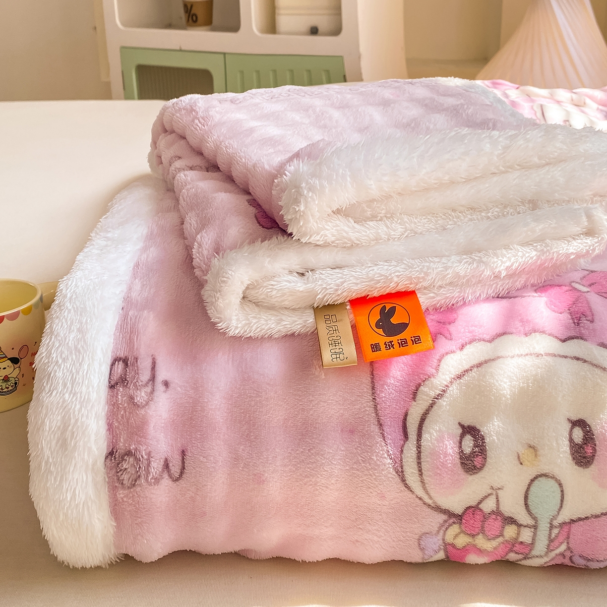 91家纺网 家纺一手货源 找家纺 （总）眠势力 2025新款暖绒泡泡床单冬季保暖被单牛奶绒床单罩