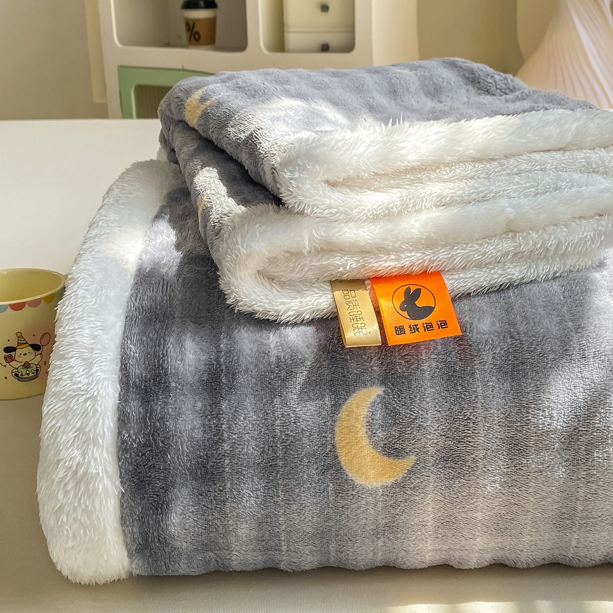 91家纺网 家纺一手货源 找家纺 （总）眠势力 2025新款暖绒泡泡床单冬季保暖被单牛奶绒床单罩