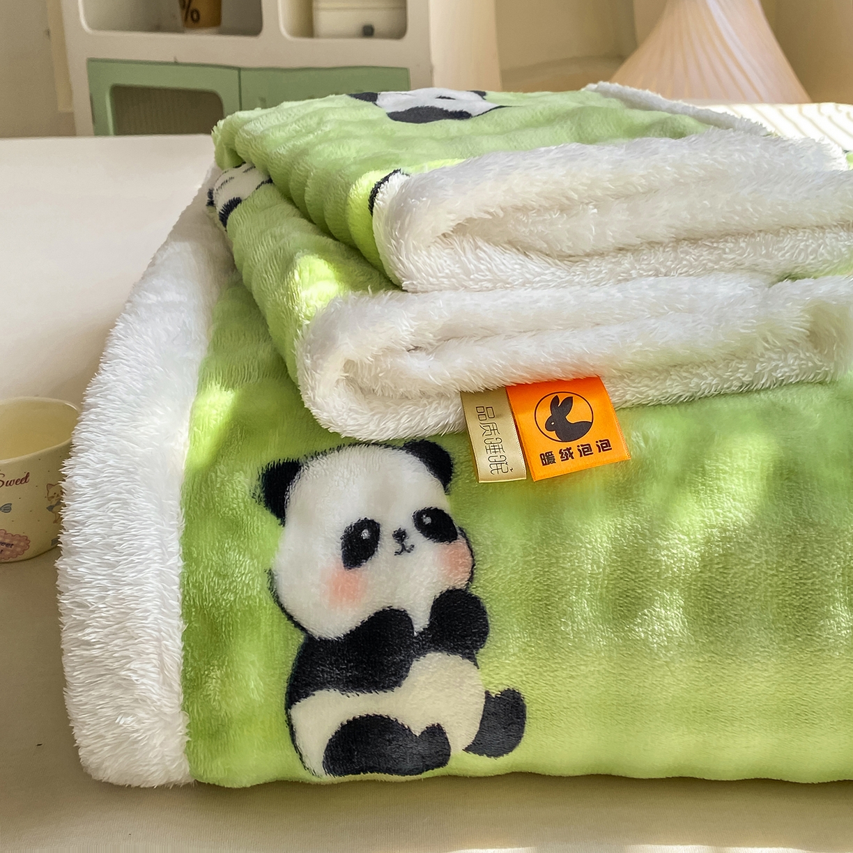 91家纺网 家纺一手货源 找家纺 （总）眠势力 2025新款暖绒泡泡床单冬季保暖被单牛奶绒床单罩