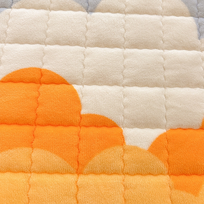 91家纺网 家纺一手货源 找家纺 澜妃 2025新款加厚牛奶绒卡通夹棉单床笠床笠单件单品床笠-亦甜系列 亦甜-黄色月亮