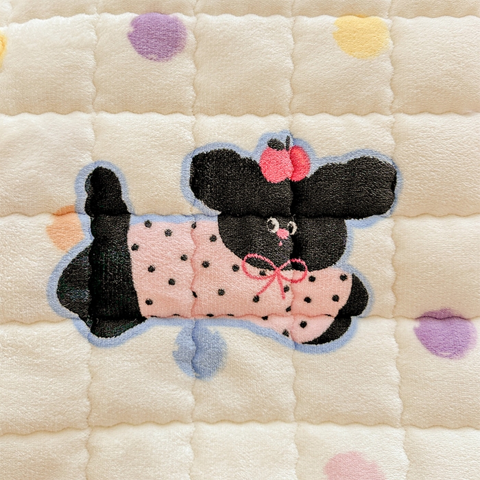 91家纺网 家纺一手货源 找家纺 澜妃 2025新款加厚牛奶绒卡通夹棉单床笠床笠单件单品床笠-亦甜系列 亦甜-旺旺仙贝