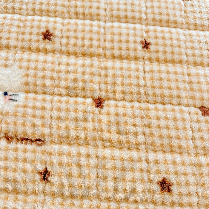 91家纺网 家纺一手货源 找家纺 澜妃 2025新款加厚牛奶绒卡通夹棉单床笠床笠单件单品床笠-亦甜系列 亦甜-可可猫星