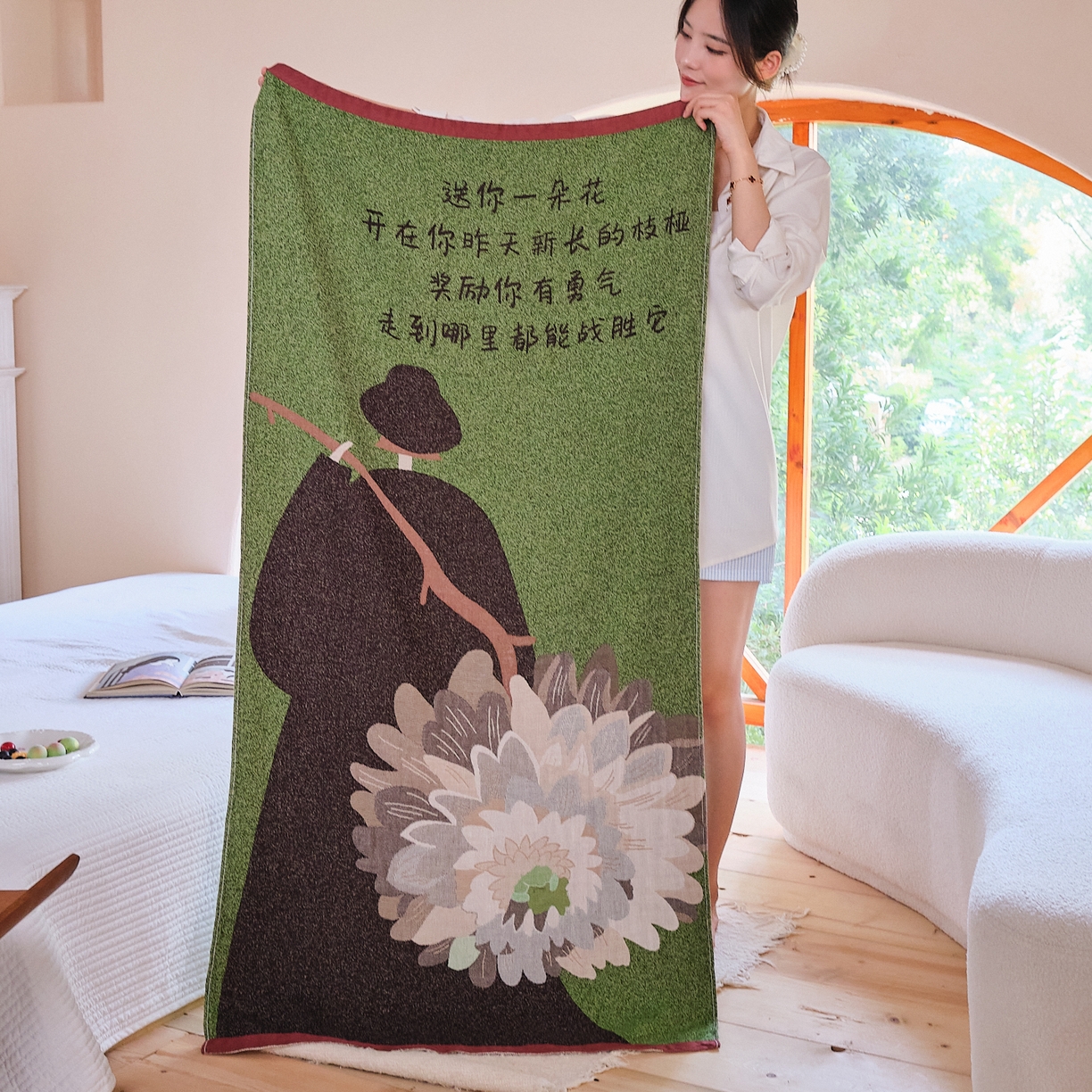 91家纺网 家纺一手货源 找家纺 （总）沐瑟家纺 2025新款卡通A类全棉四层纱布浴巾加大毛巾-第三组