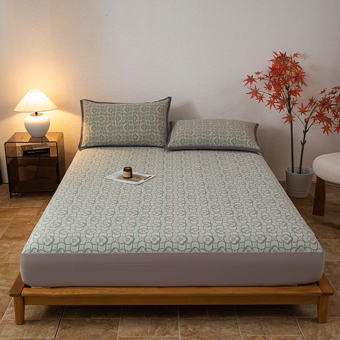 91家纺网 家纺一手货源 找家纺 （总）萌飞 2025新款A类三层纱床笠