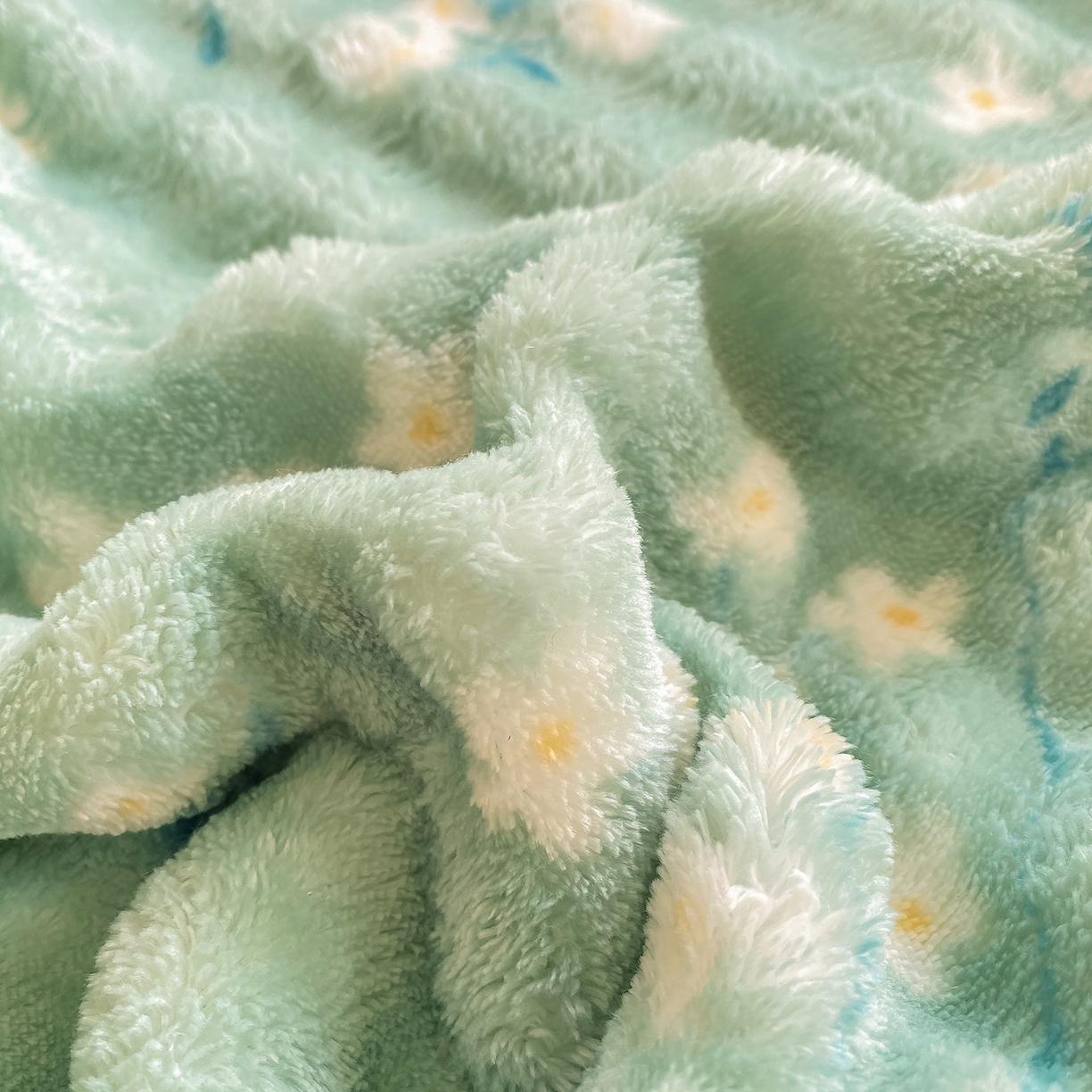 91家纺网 家纺一手货源 找家纺 眠势力 2025新款暖绒泡泡床单冬季保暖被单牛奶绒床单罩 春暖花开【暖绒泡泡床单】