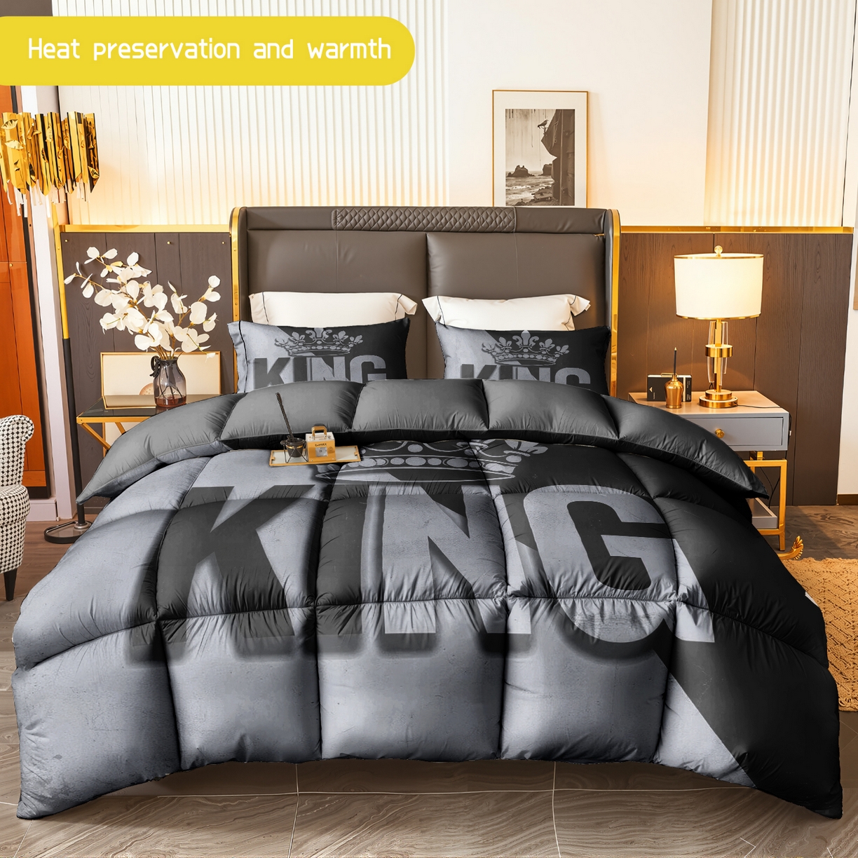 91家纺网 家纺一手货源 找家纺 （总）合纵跨境工厂 一件定制pod模式跨境被子90G水洗棉被芯单品三件套一件代发希音集采亚马逊速卖通-24小时内发货