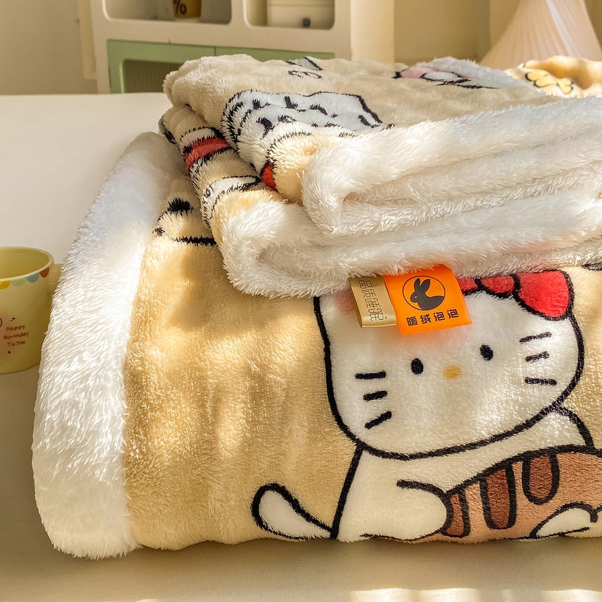 眠势力 2025新款暖绒泡泡床单冬季保暖被单牛奶绒床单罩 可爱多【暖绒泡泡床单】