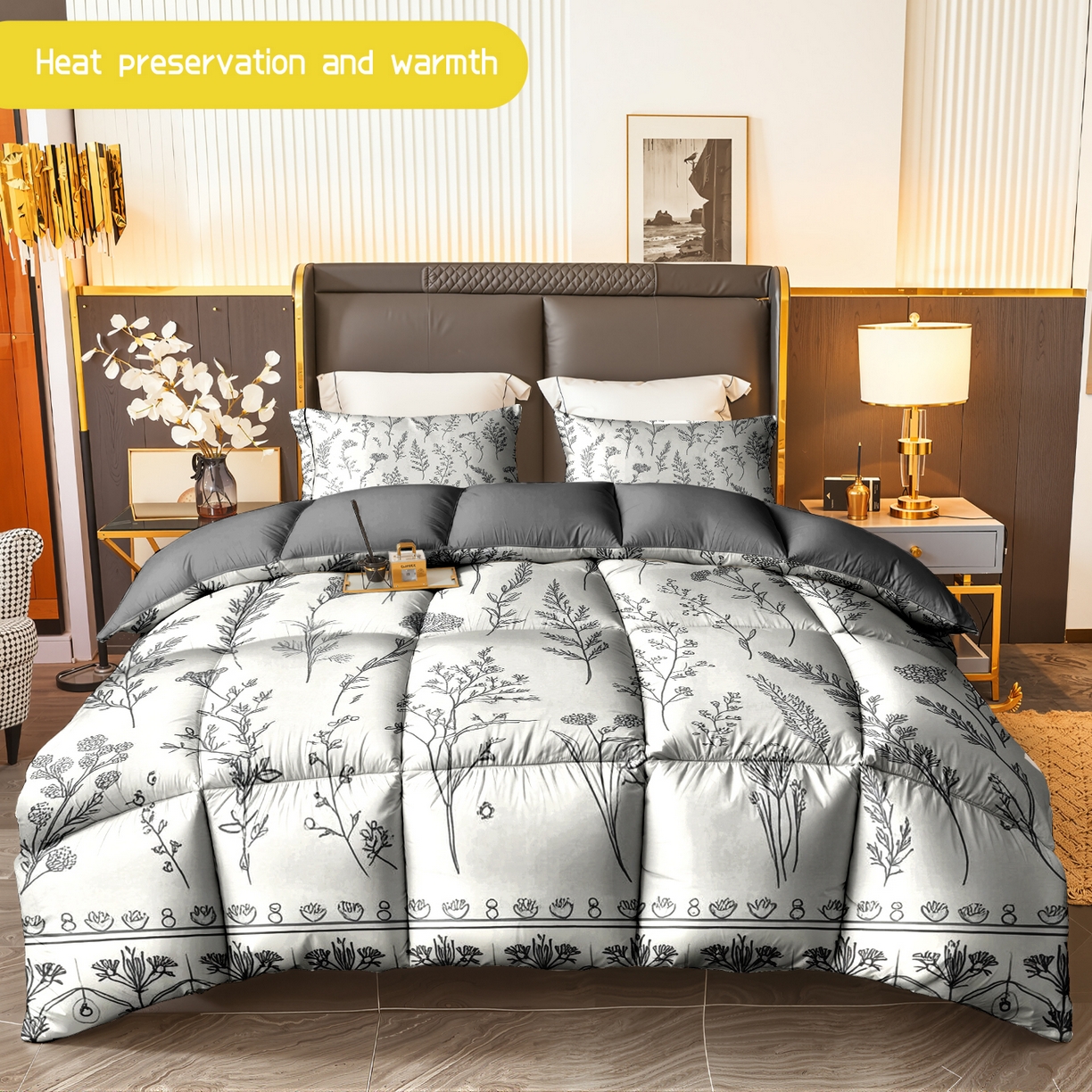 91家纺网 家纺一手货源 找家纺 （总）合纵跨境工厂 一件定制pod模式跨境被子90G水洗棉被芯单品三件套一件代发希音集采亚马逊速卖通-24小时内发货