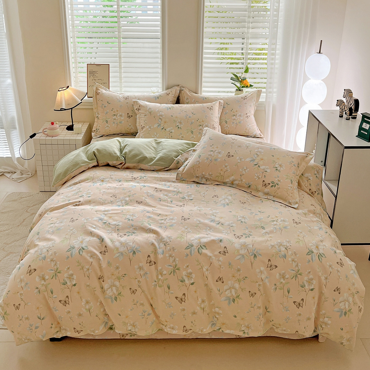 91家纺网 家纺一手货源 找家纺 （总）依庭 2025新款高克重全棉纯棉磨毛印花四件套