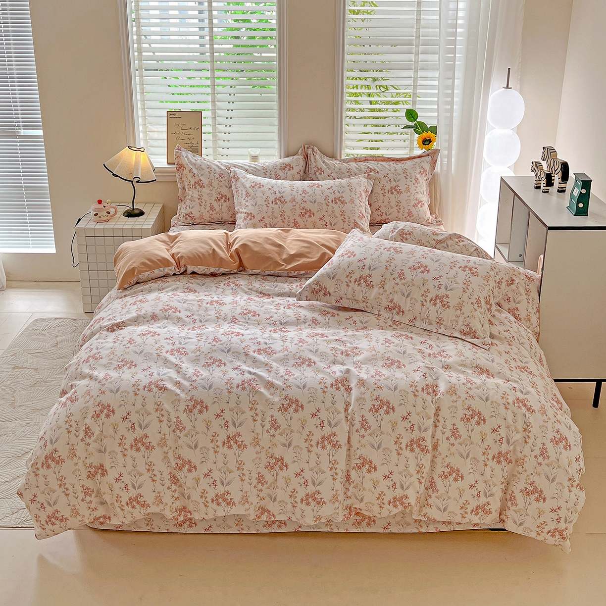 91家纺网 家纺一手货源 找家纺 （总）依庭 2025新款高克重全棉纯棉磨毛印花四件套