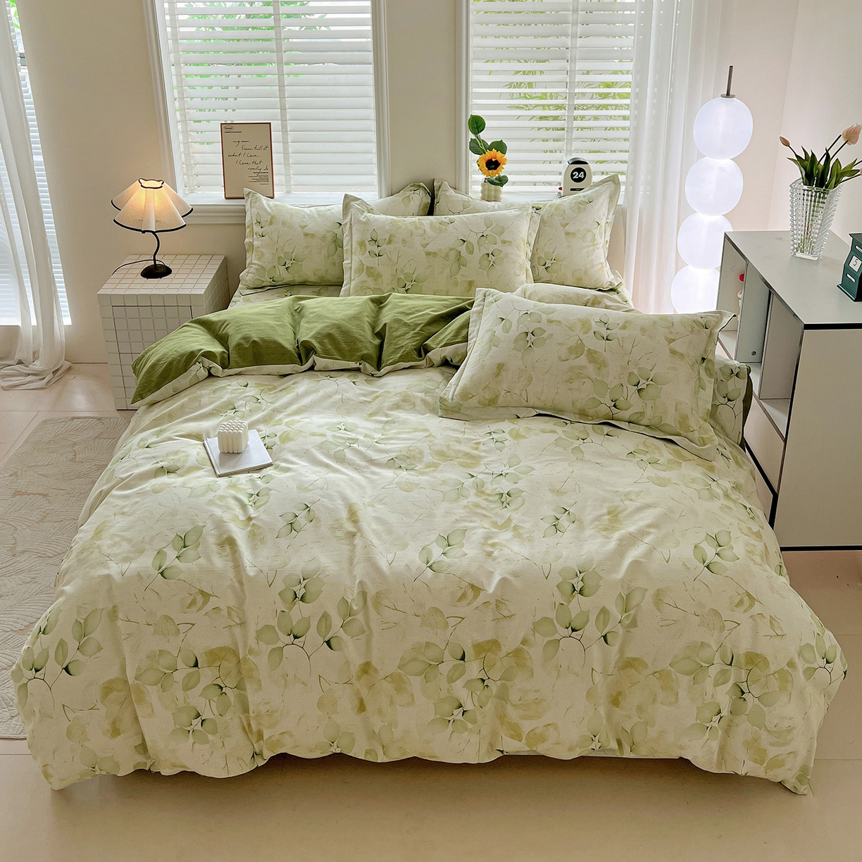 91家纺网 家纺一手货源 找家纺 （总）依庭 2025新款高克重全棉纯棉磨毛印花四件套