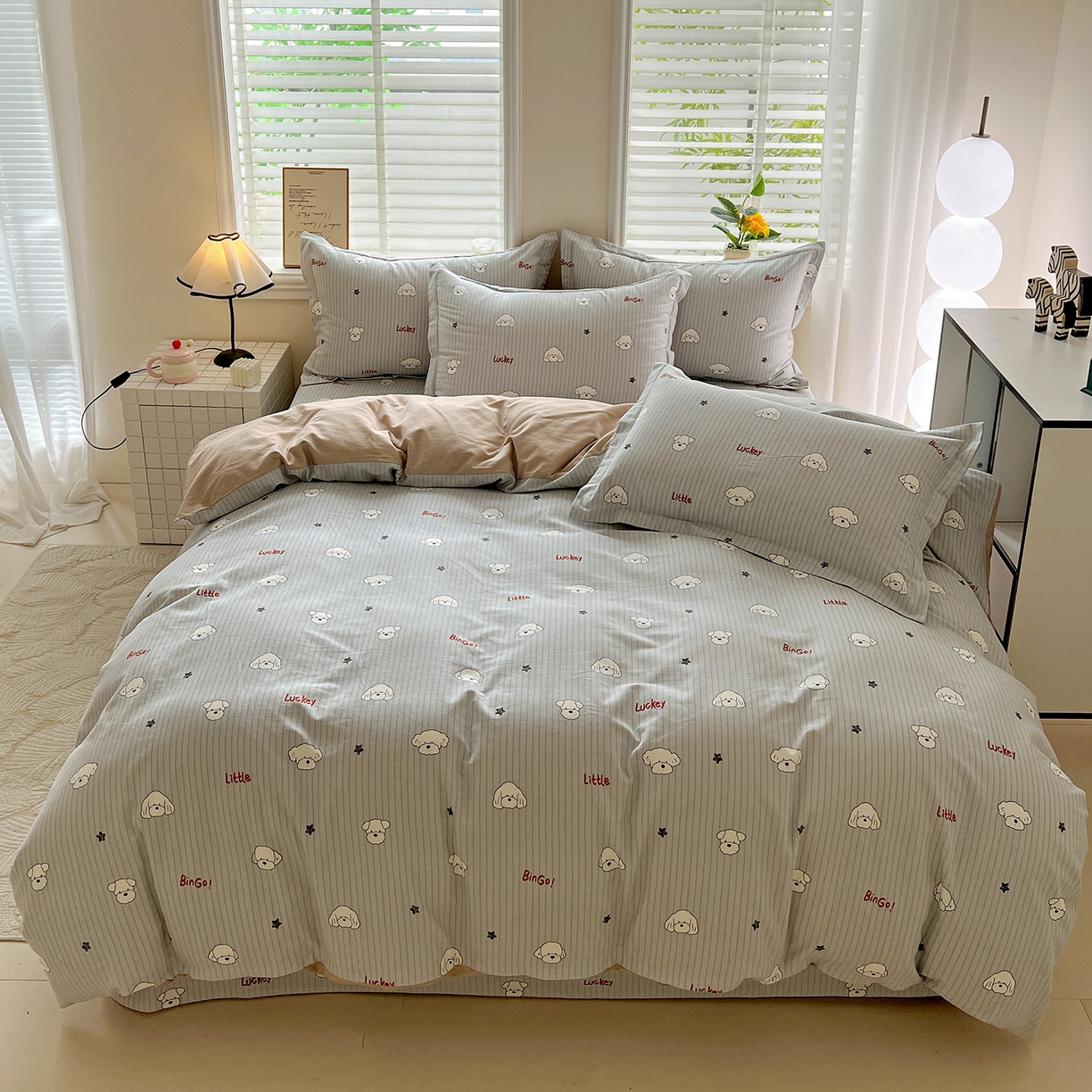 91家纺网 家纺一手货源 找家纺 （总）依庭 2025新款高克重全棉纯棉磨毛印花四件套