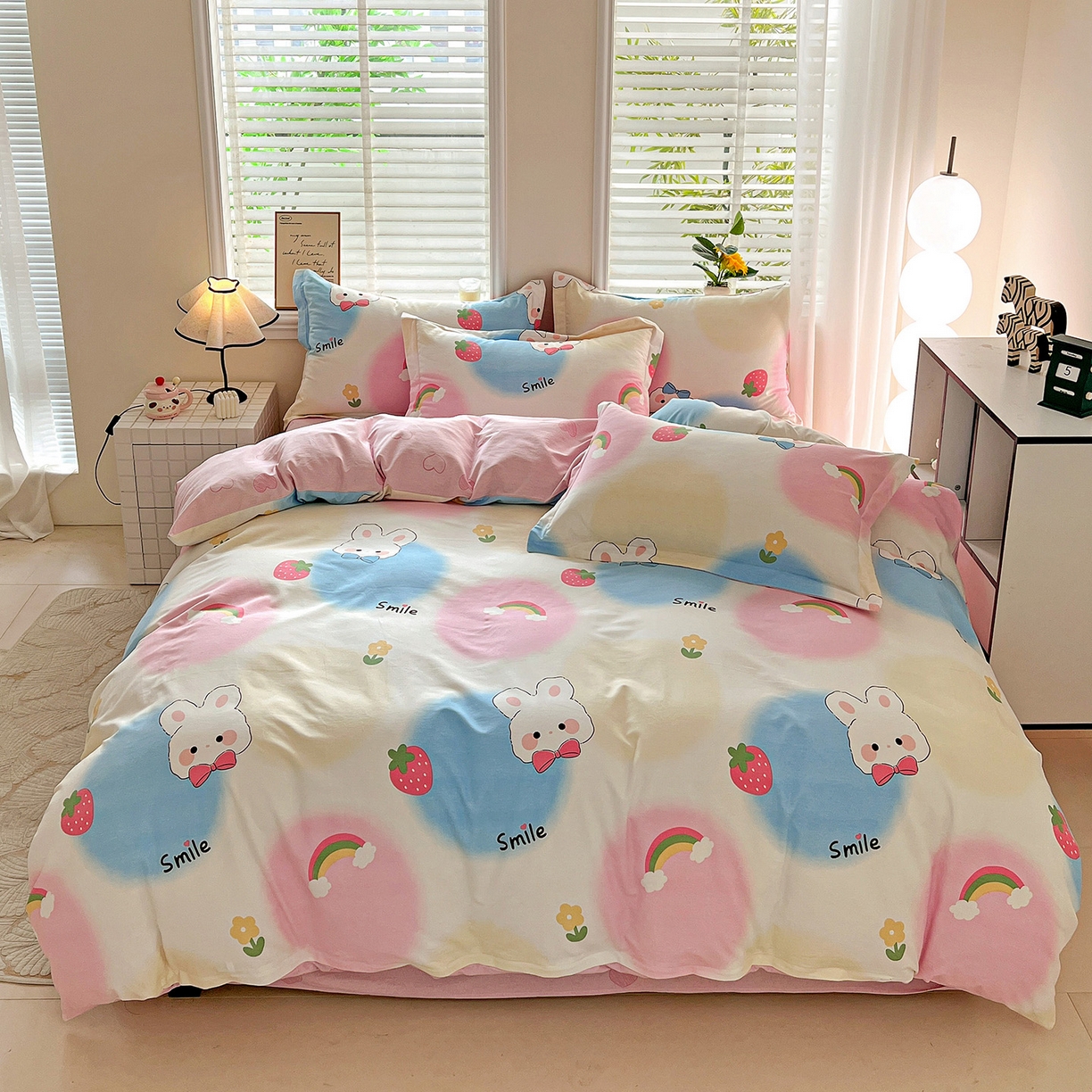 91家纺网 家纺一手货源 找家纺 （总）依庭 2025新款高克重全棉纯棉磨毛印花四件套