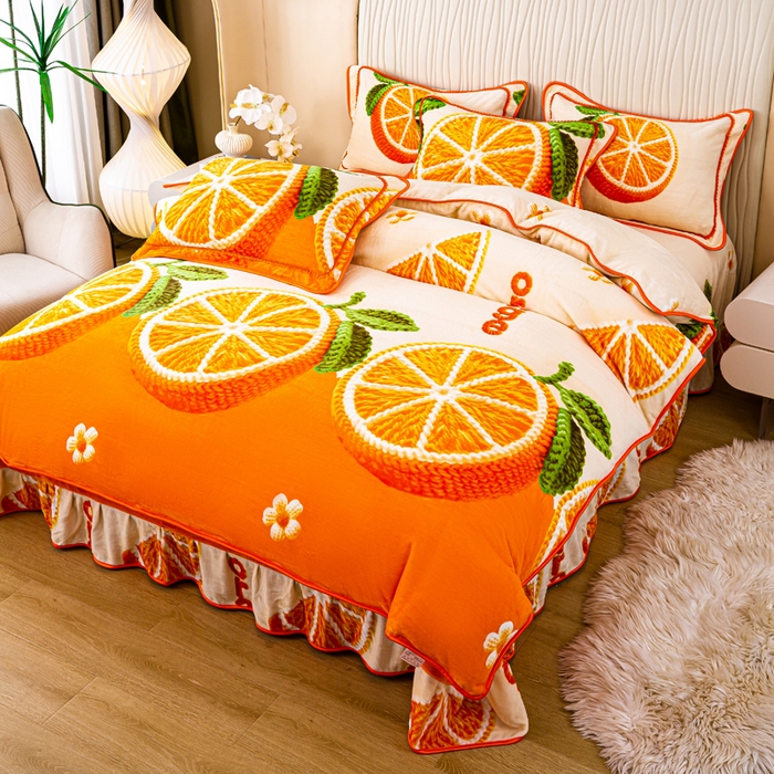 91家纺网 家纺一手货源 找家纺 （总）念家居 2025新款高克重牛奶绒四件套保暖金貂绒四件套直播爆款