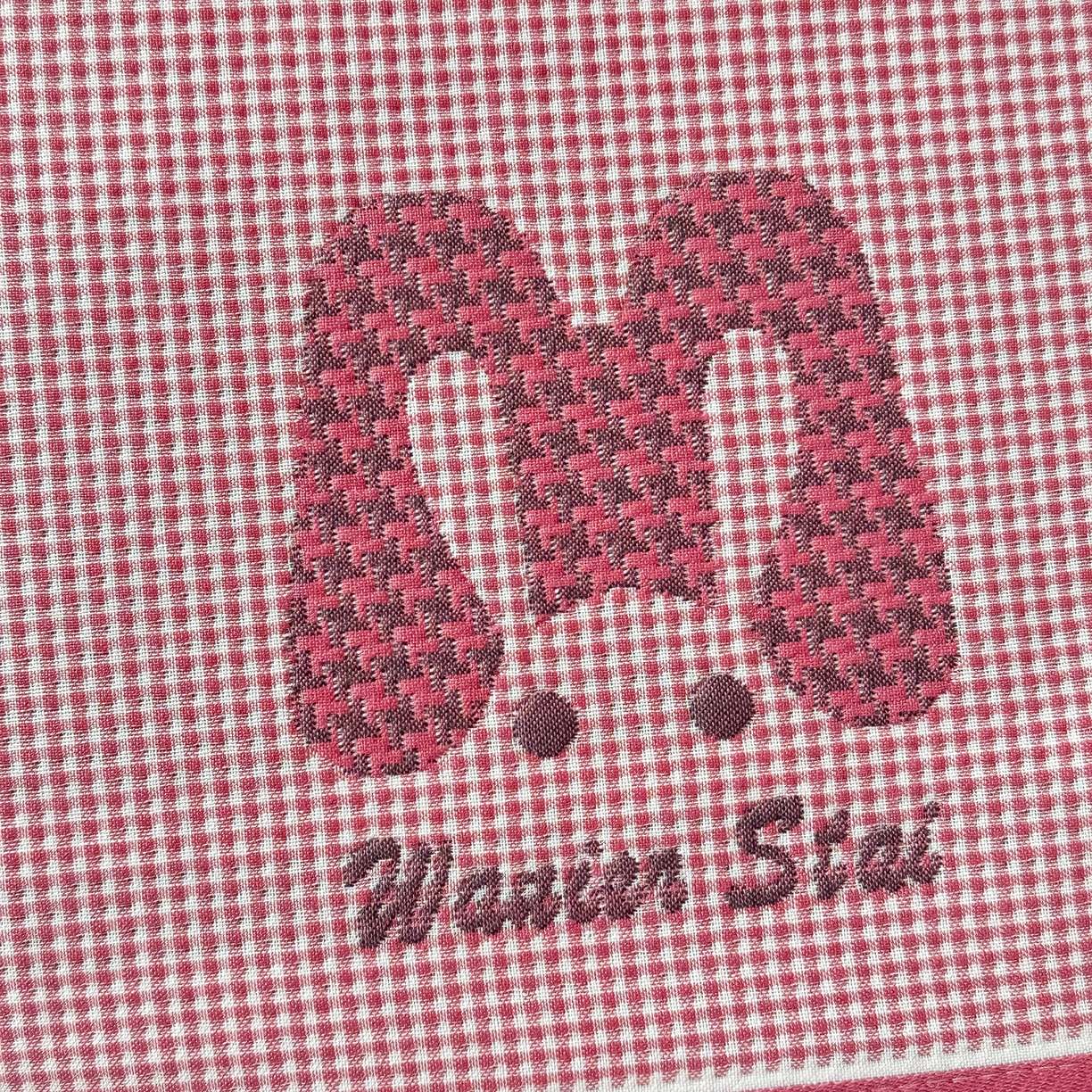 91家纺网 家纺一手货源 找家纺 沐瑟家纺 2025新款亲肤柔软纱布小米格枕巾 M兔-粉色 52*78cm枕巾/对