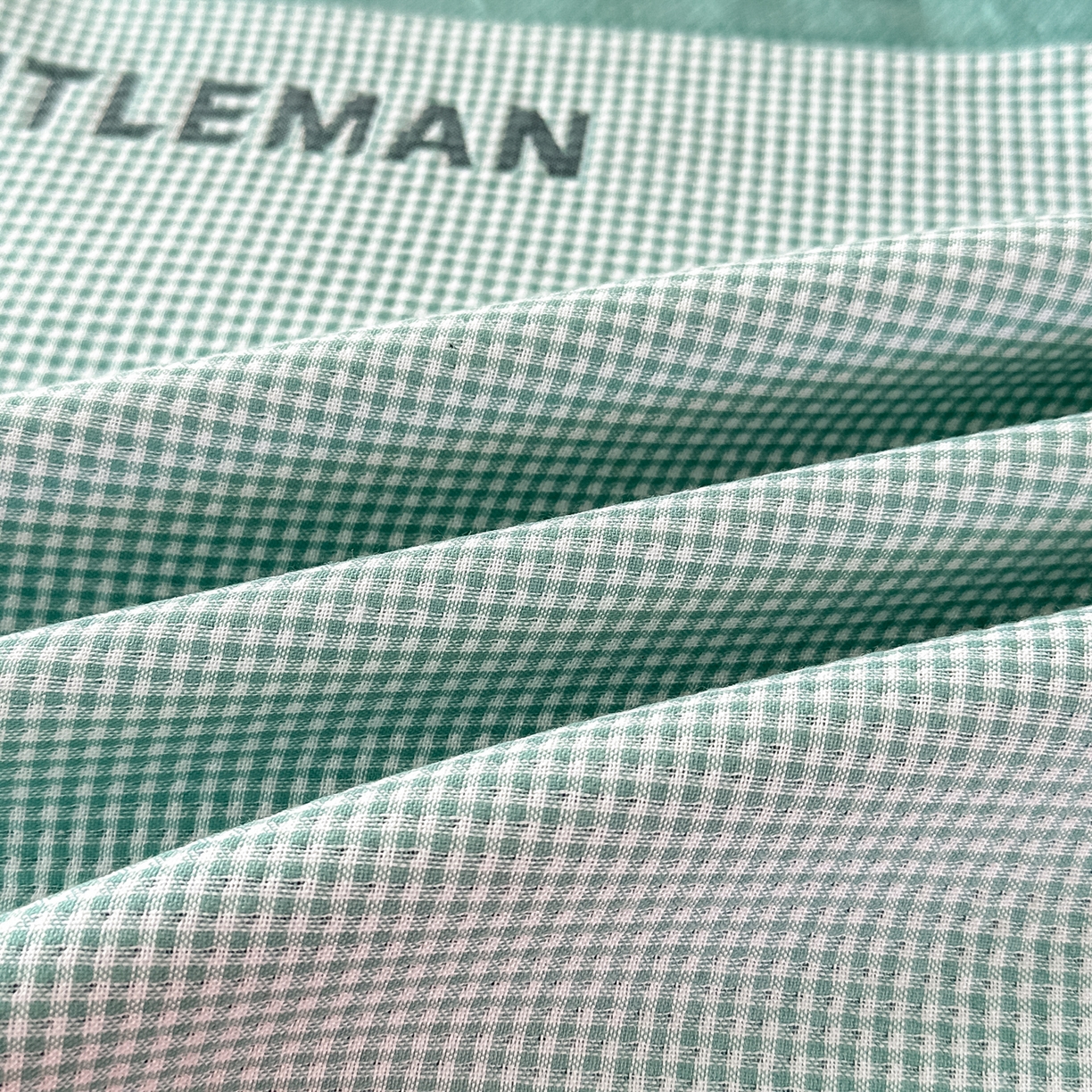 91家纺网 家纺一手货源 找家纺 沐瑟家纺 2025新款亲肤柔软纱布小米格枕巾 M兔-绿色 52*78cm枕巾/只