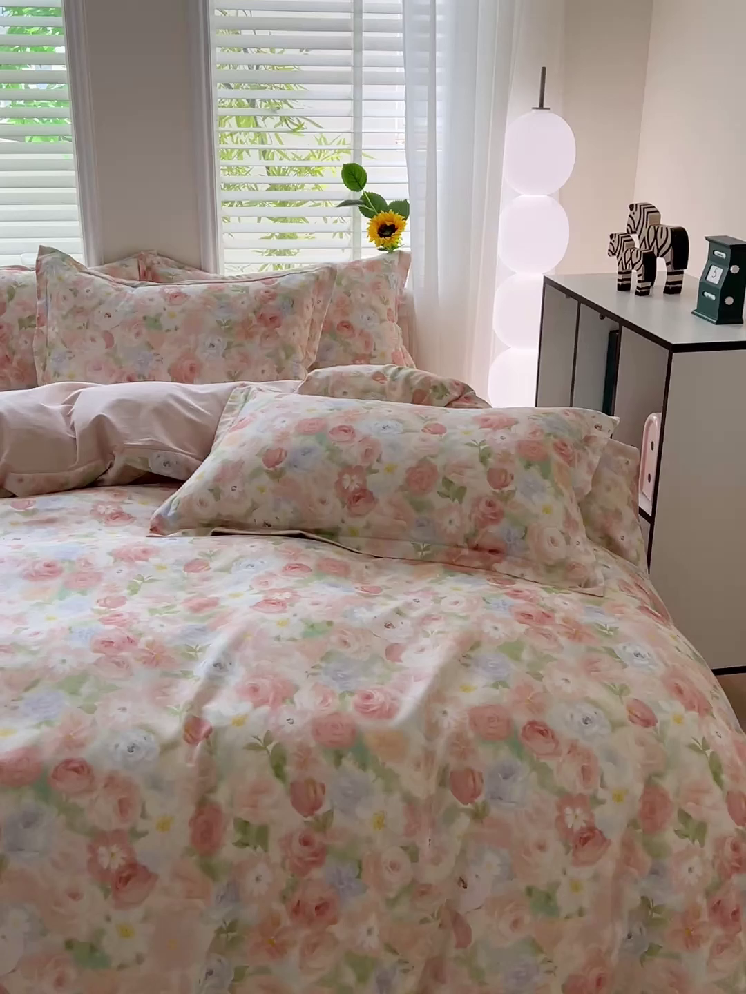 91家纺网 家纺一手货源 找家纺 依庭 2025新款高克重全棉纯棉磨毛印花四件套 甜梦茶语