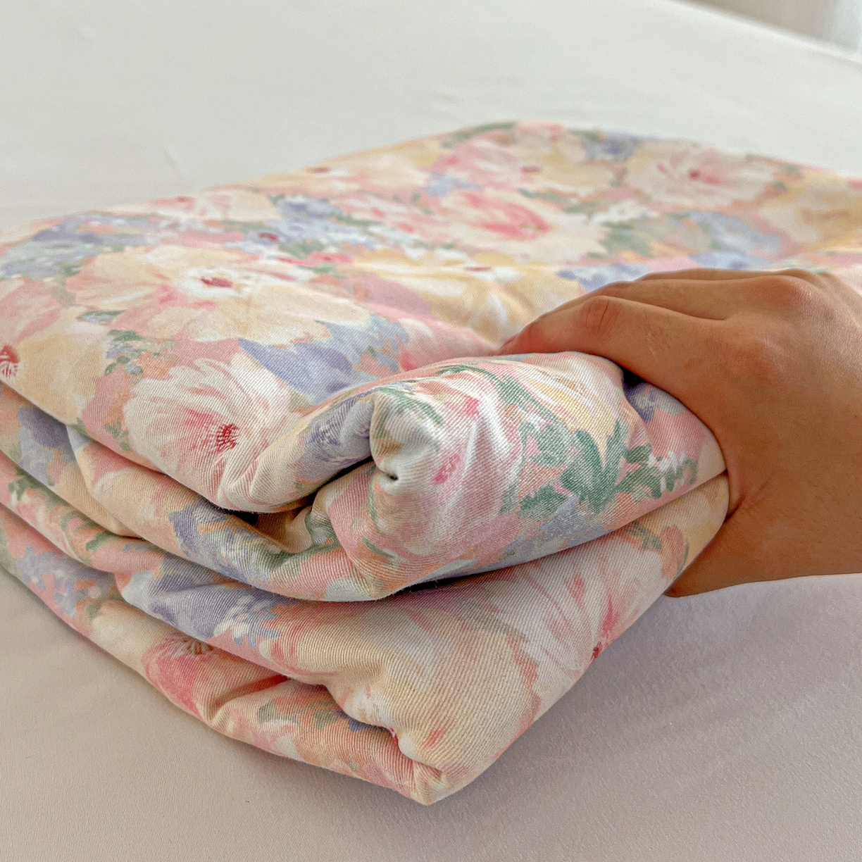 91家纺网 家纺一手货源 找家纺 依庭 2025新款高克重全棉纯棉磨毛印花四件套 仙女星辰